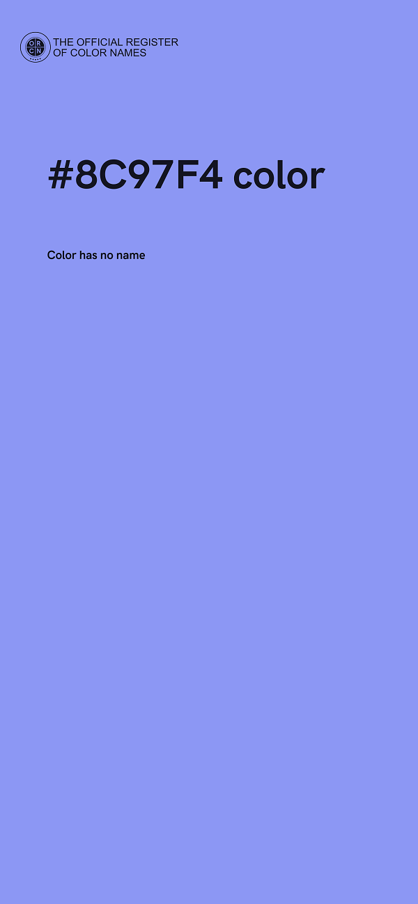 #8C97F4 color image