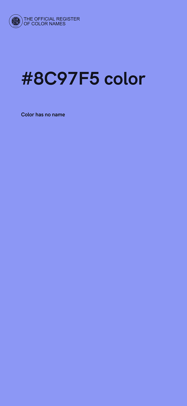 #8C97F5 color image