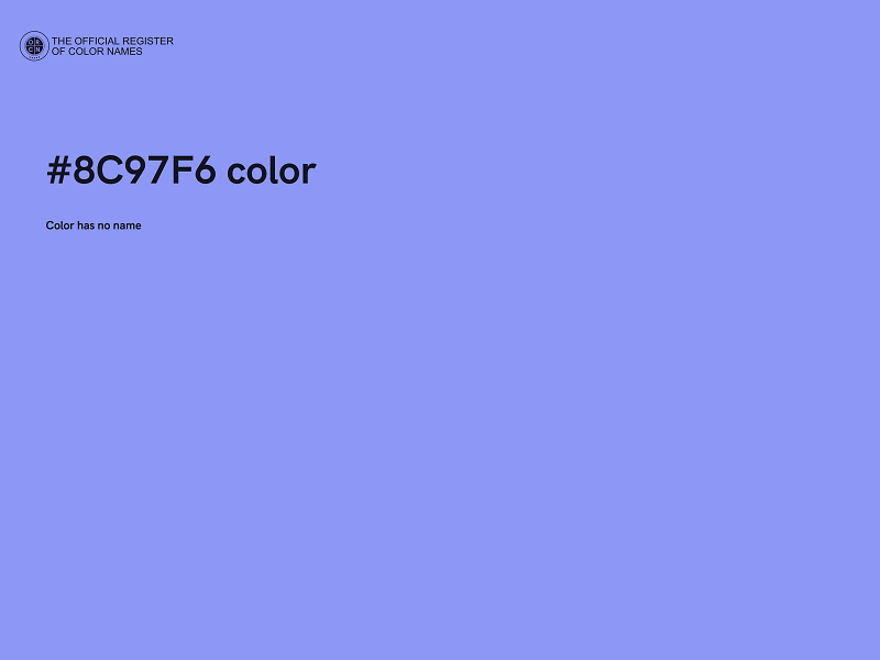 #8C97F6 color image