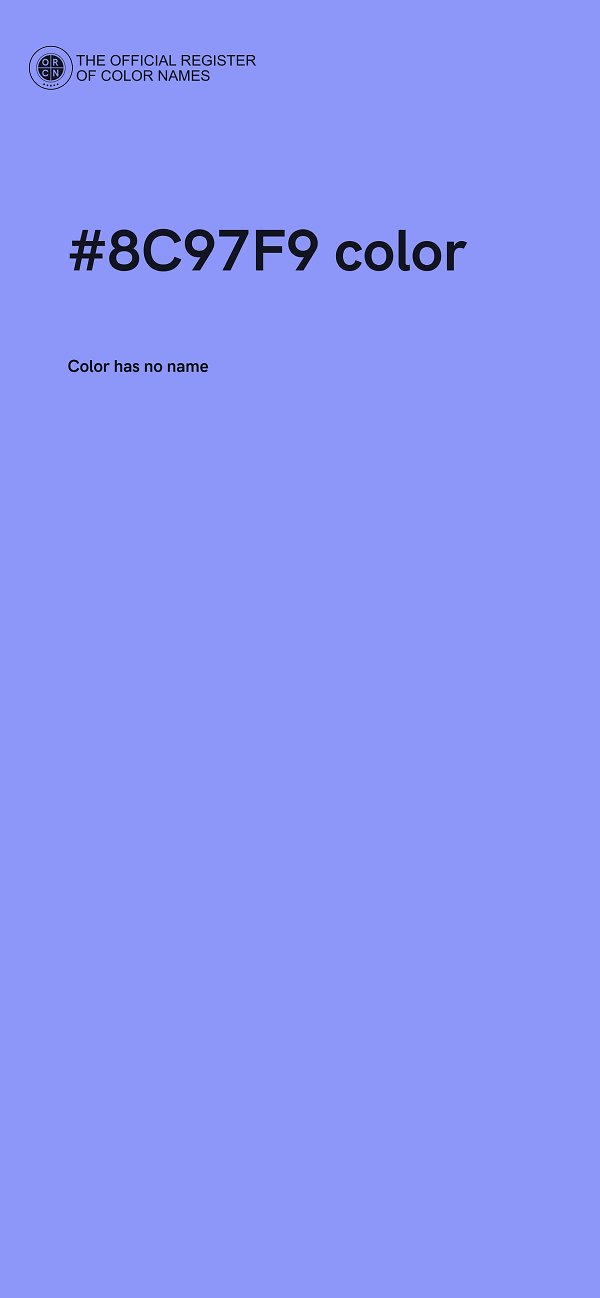 #8C97F9 color image