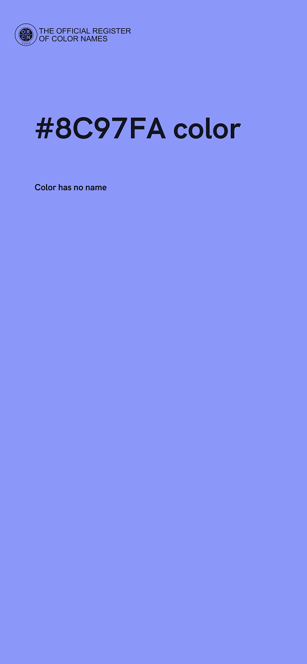 #8C97FA color image