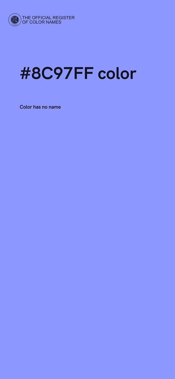 #8C97FF color image