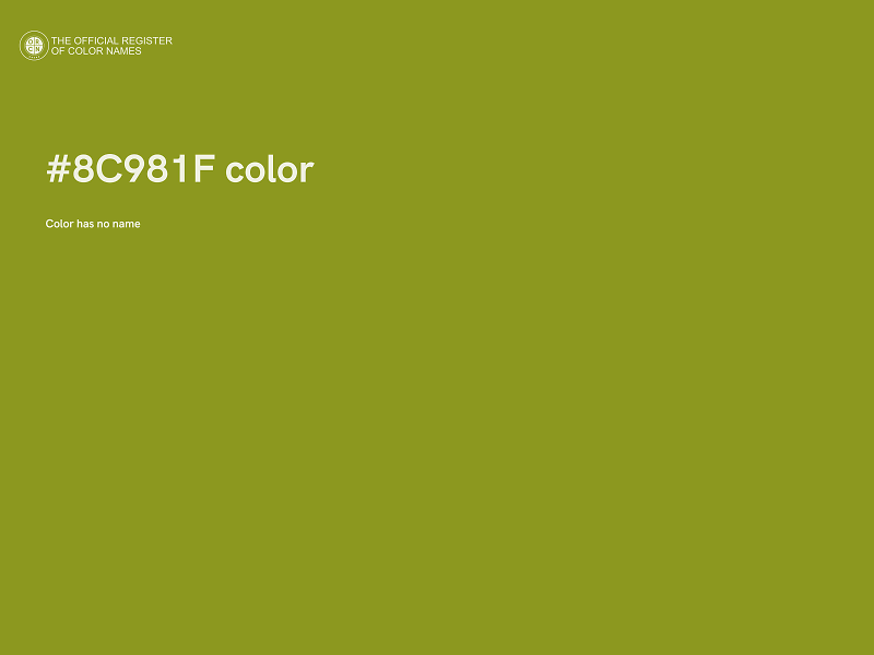 #8C981F color image