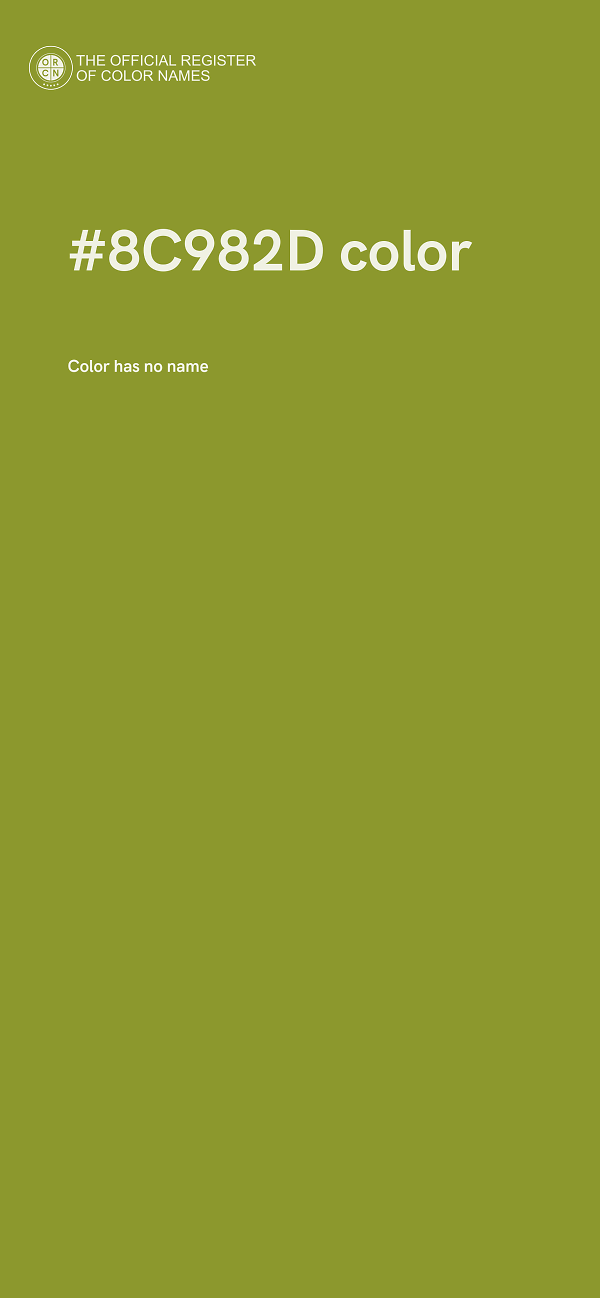 #8C982D color image