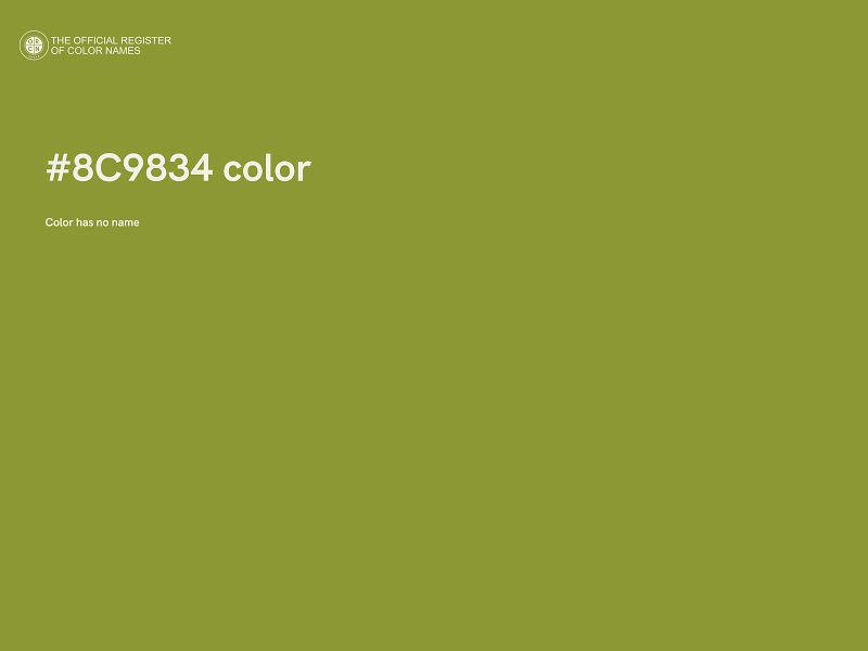 #8C9834 color image