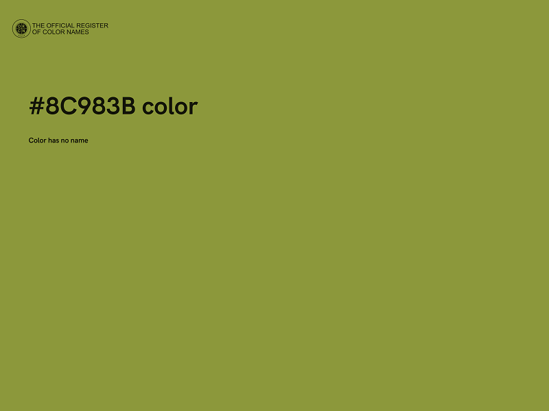 #8C983B color image