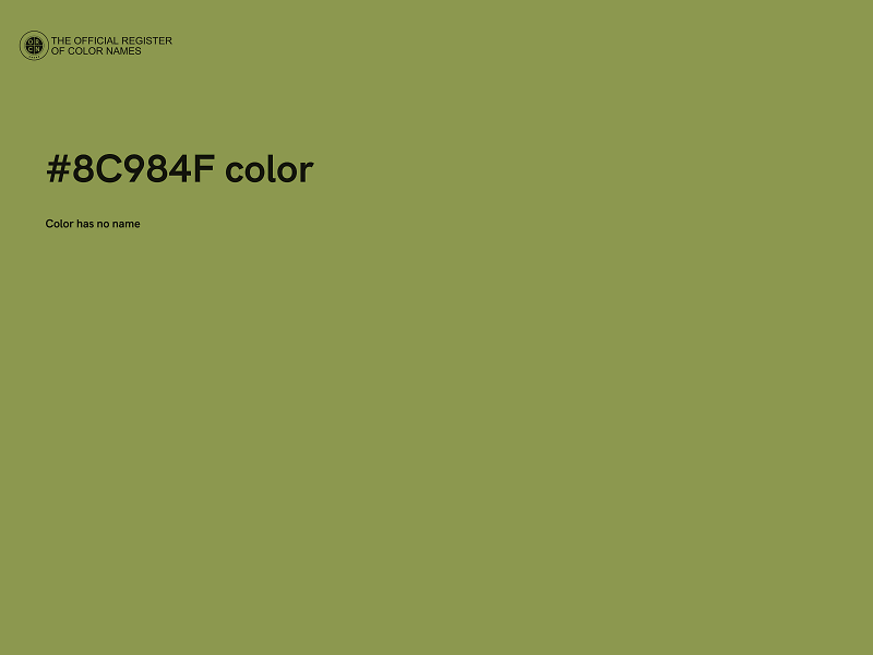 #8C984F color image