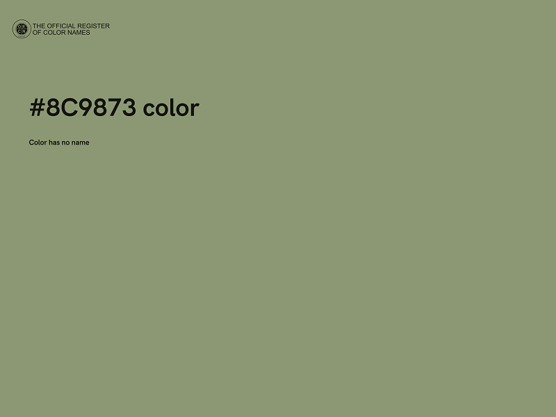 #8C9873 color image