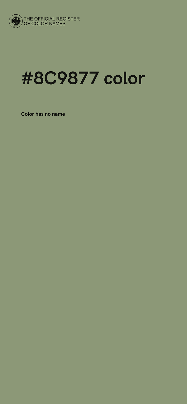#8C9877 color image