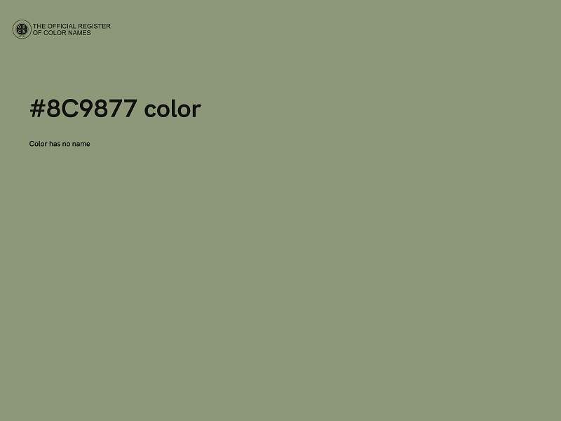 #8C9877 color image
