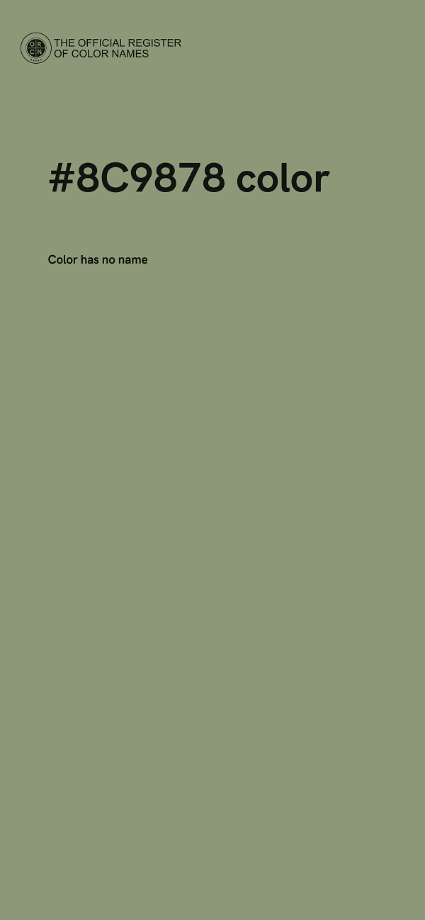 #8C9878 color image