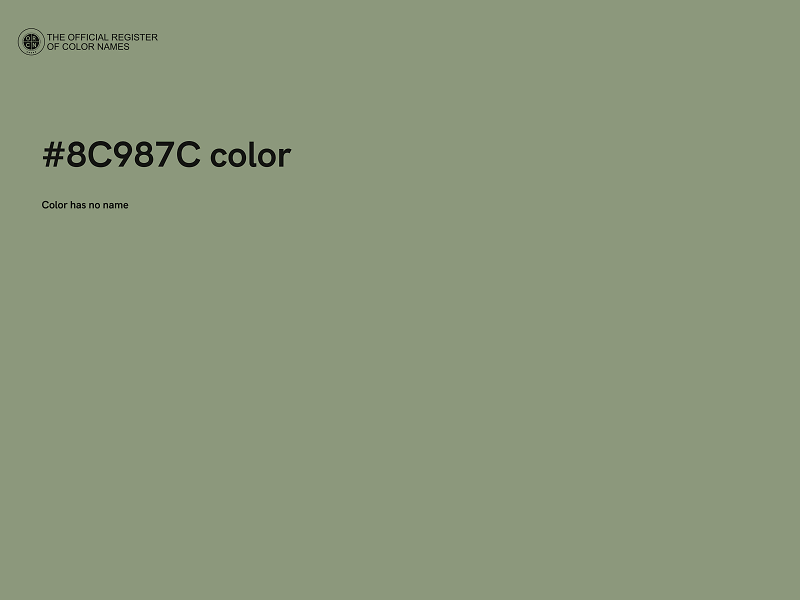 #8C987C color image