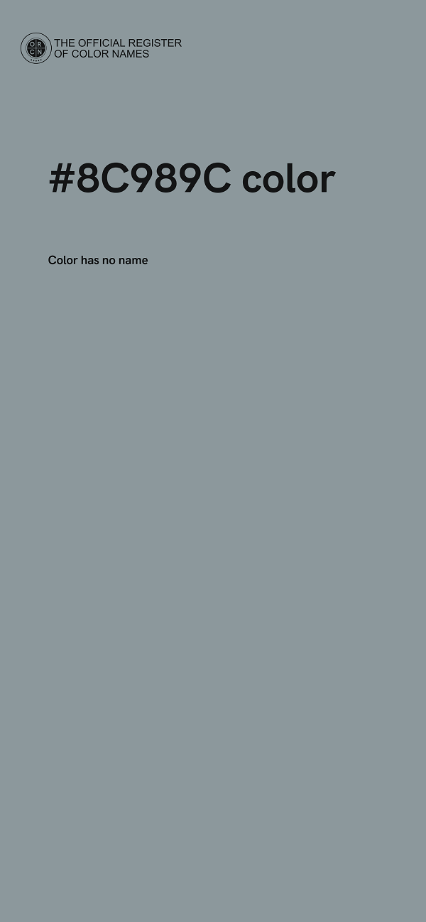 #8C989C color image