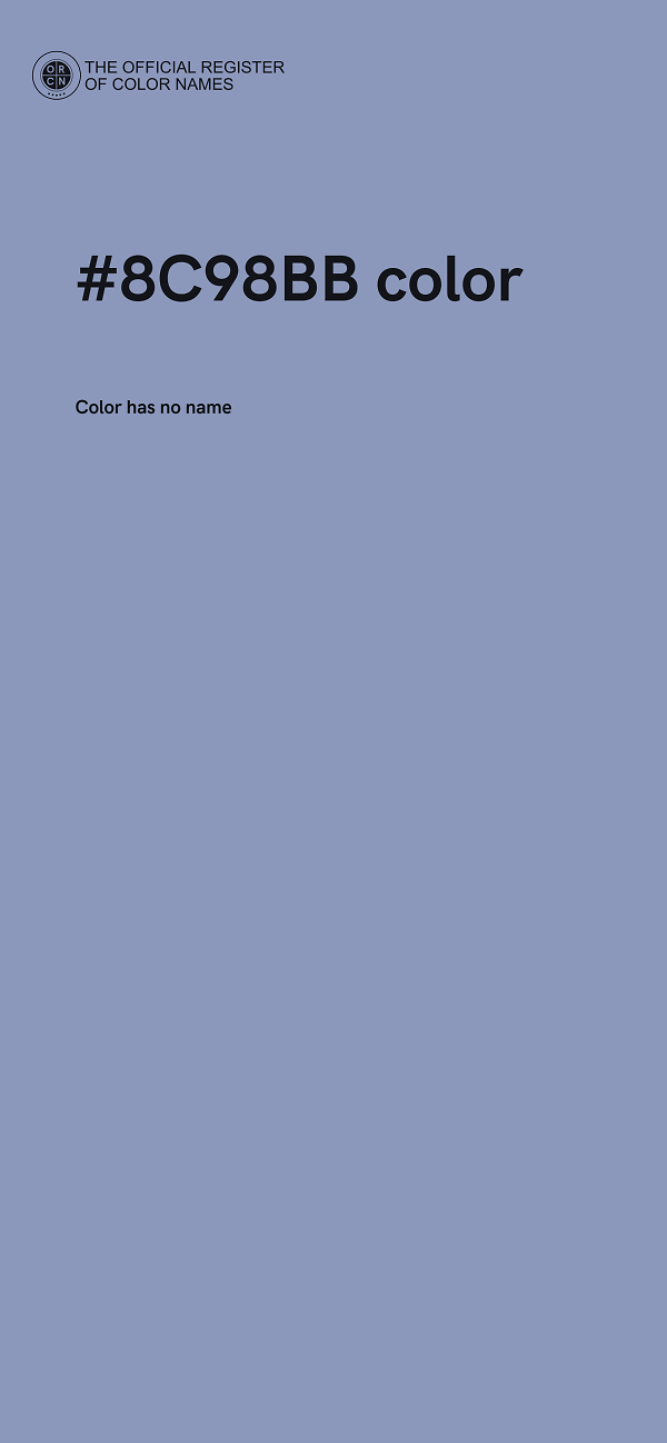 #8C98BB color image