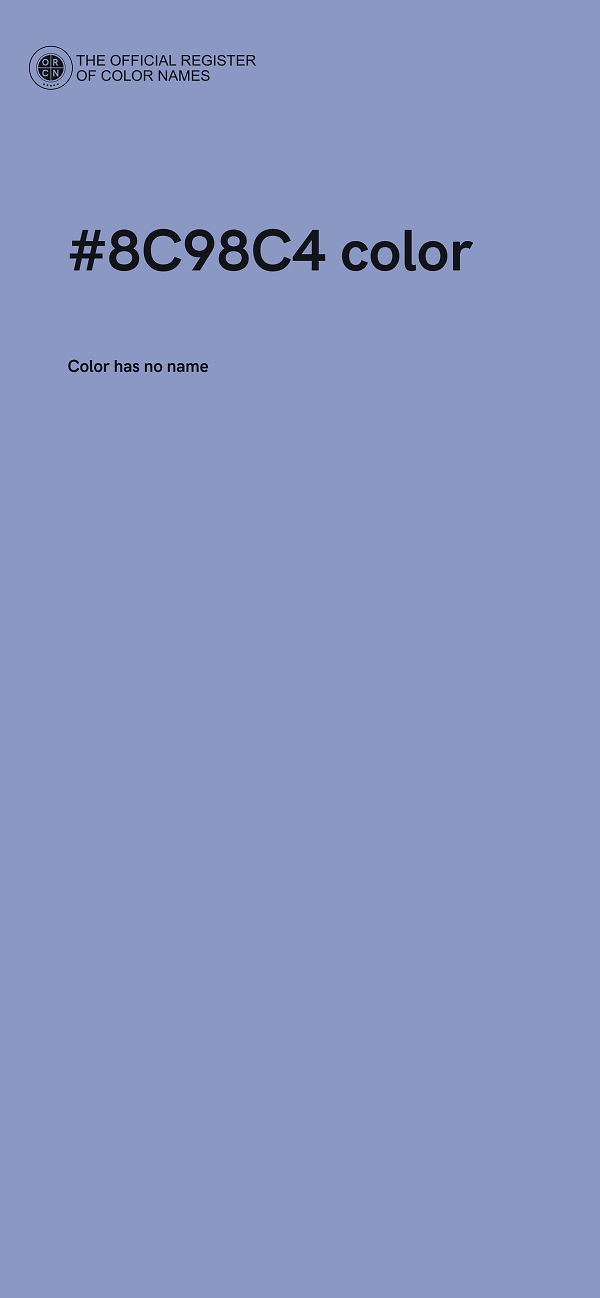 #8C98C4 color image
