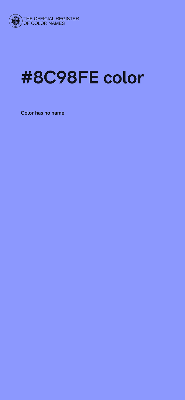 #8C98FE color image