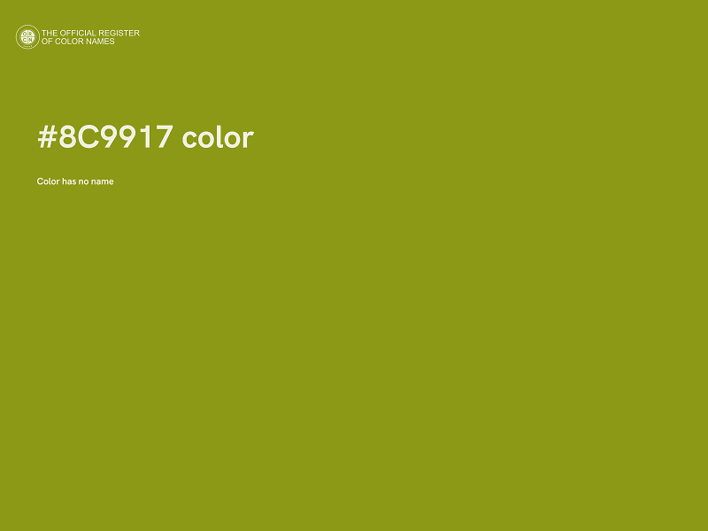 #8C9917 color image