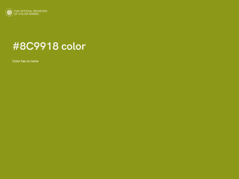 #8C9918 color image