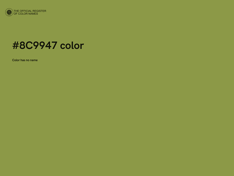 #8C9947 color image