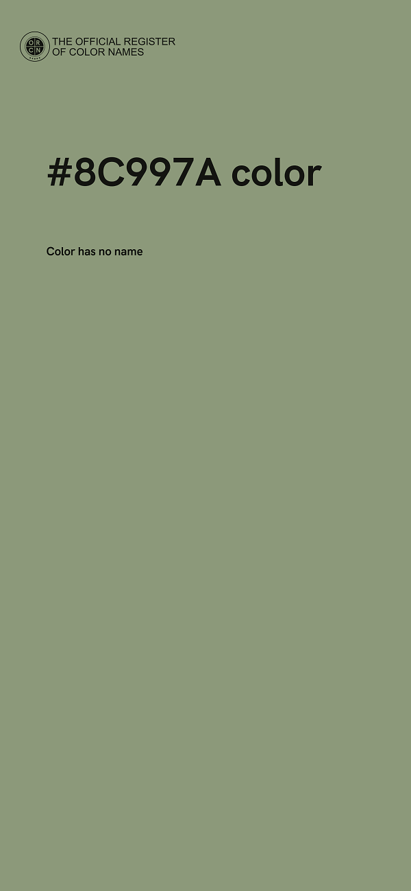 #8C997A color image