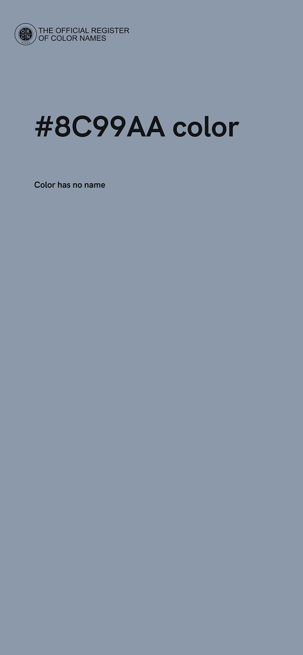 #8C99AA color image