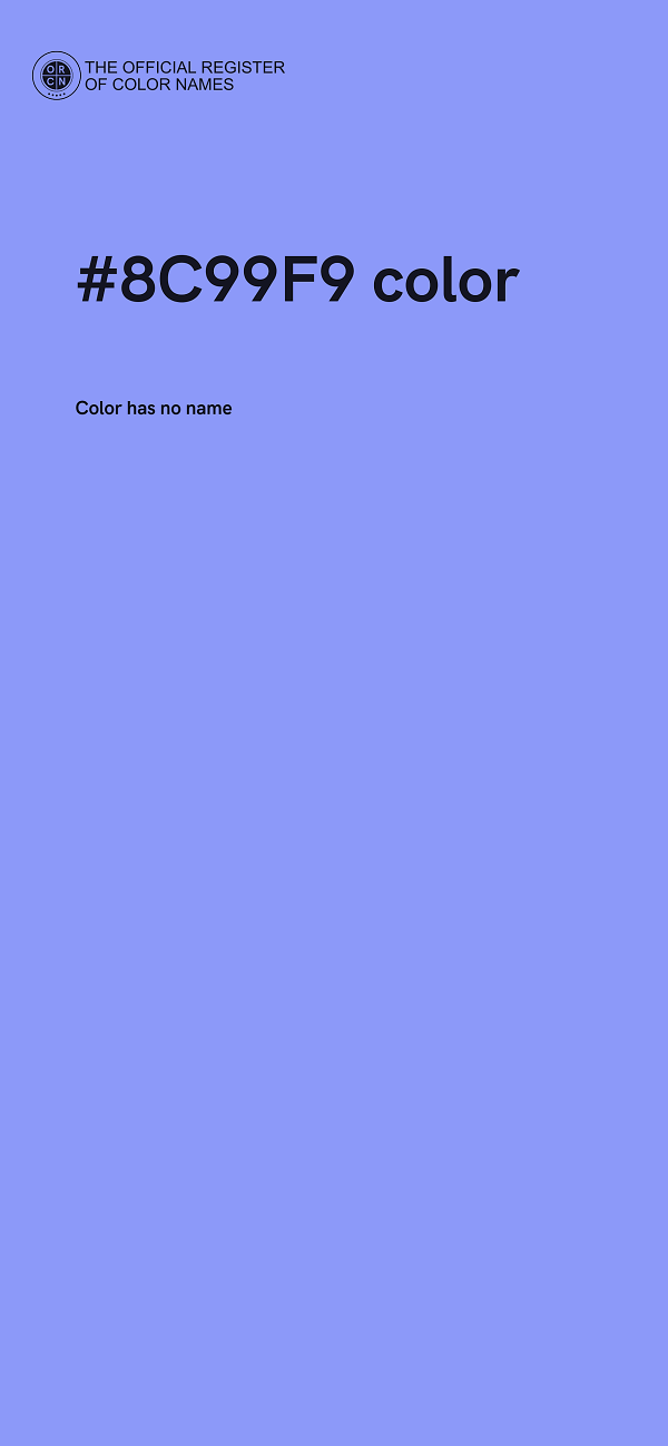 #8C99F9 color image
