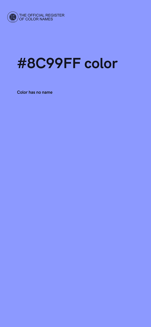#8C99FF color image