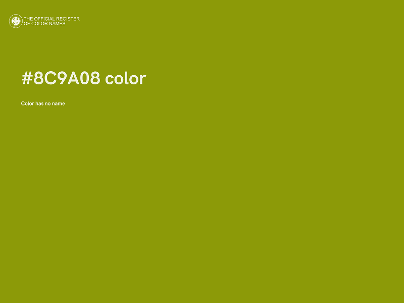 #8C9A08 color image
