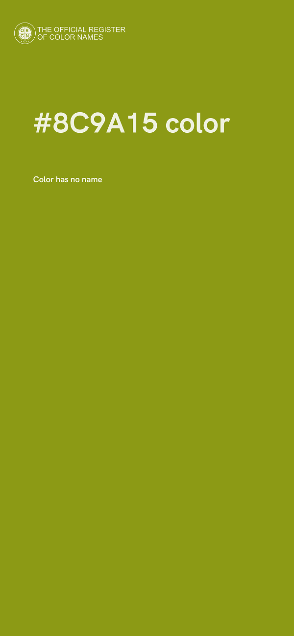#8C9A15 color image