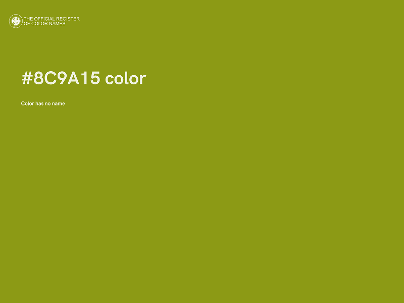 #8C9A15 color image