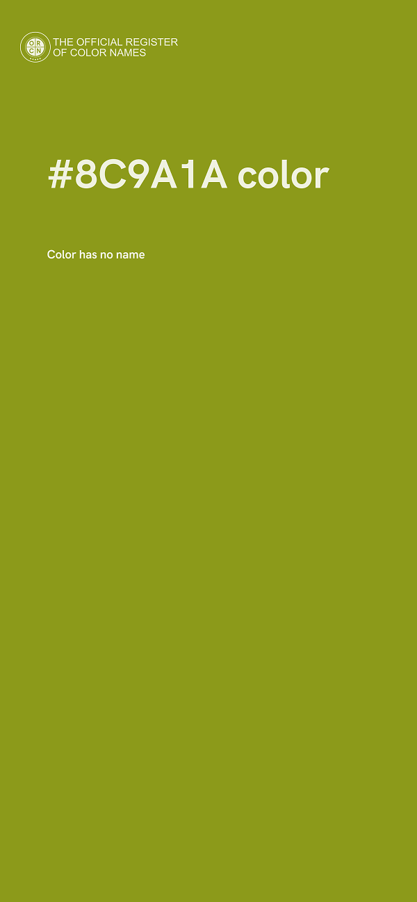#8C9A1A color image