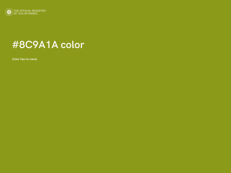 #8C9A1A color image