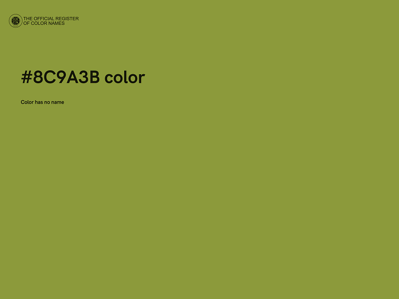 #8C9A3B color image