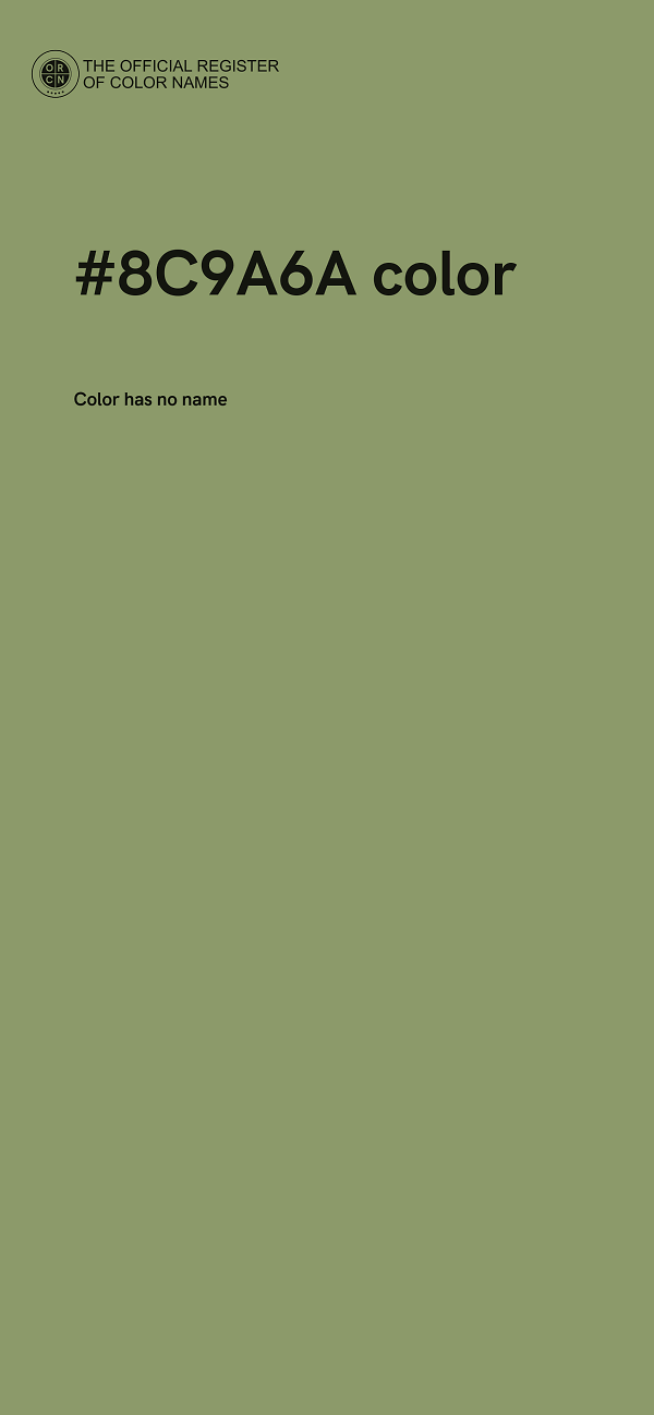 #8C9A6A color image
