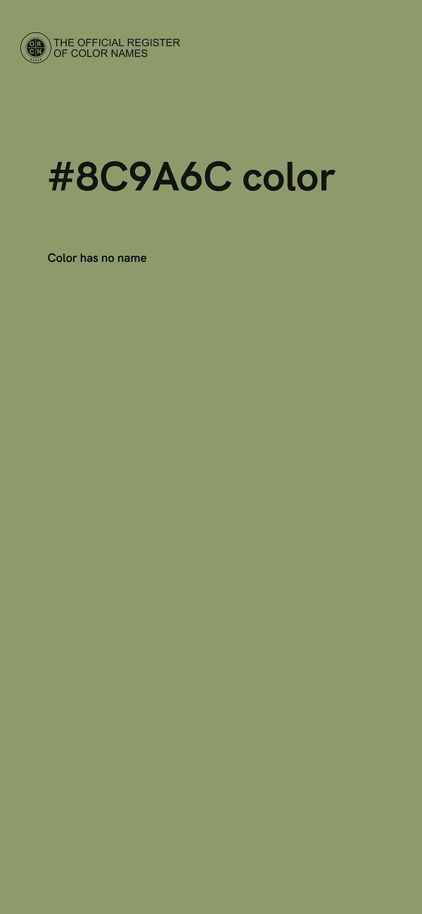 #8C9A6C color image