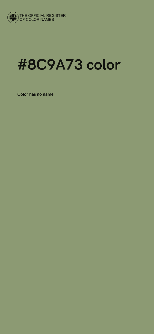 #8C9A73 color image