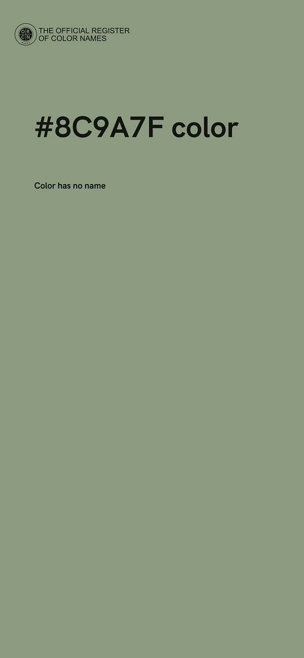 #8C9A7F color image