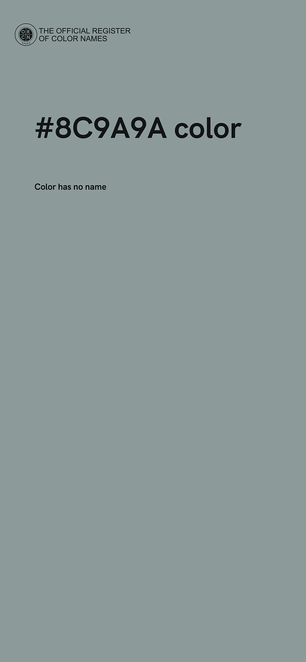 #8C9A9A color image
