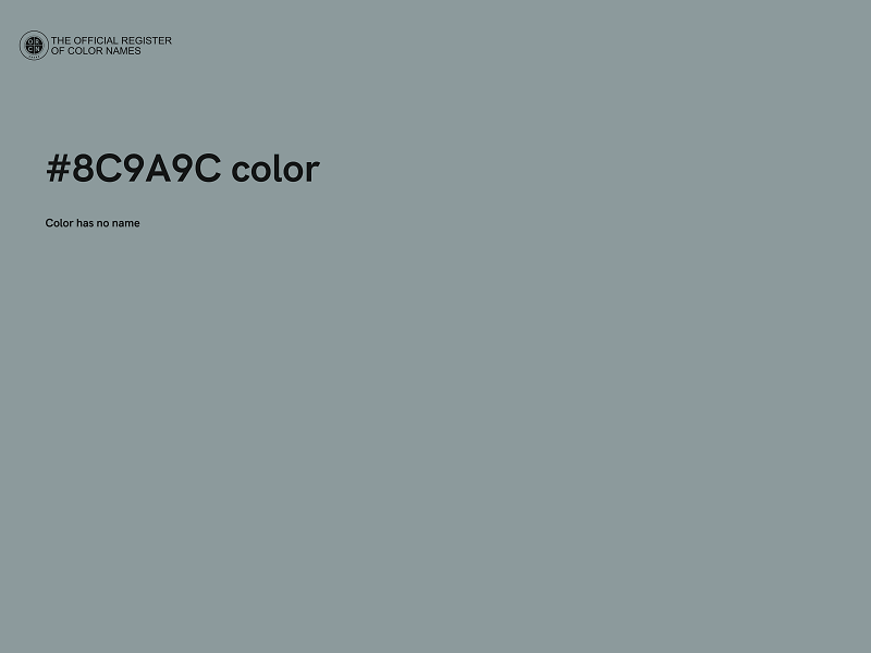 #8C9A9C color image