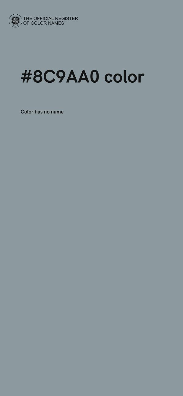 #8C9AA0 color image