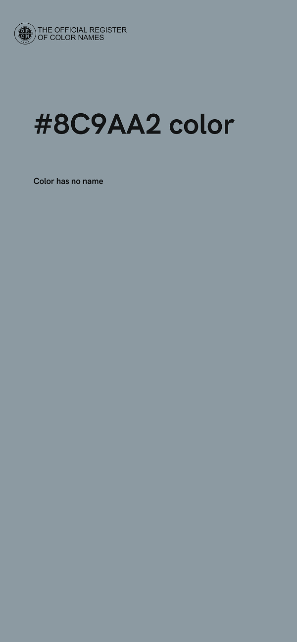 #8C9AA2 color image
