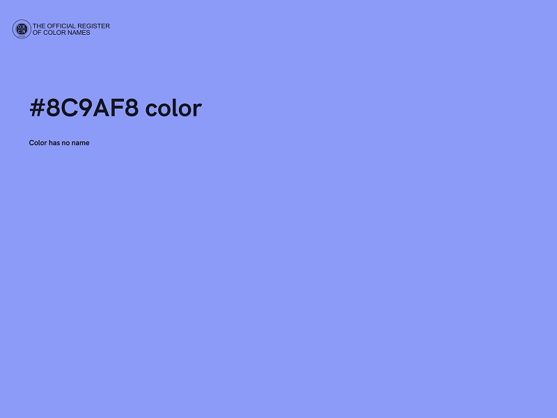 #8C9AF8 color image