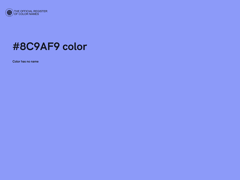 #8C9AF9 color image