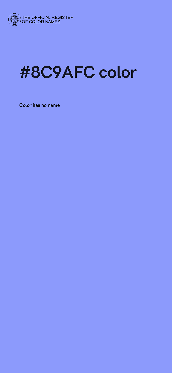 #8C9AFC color image