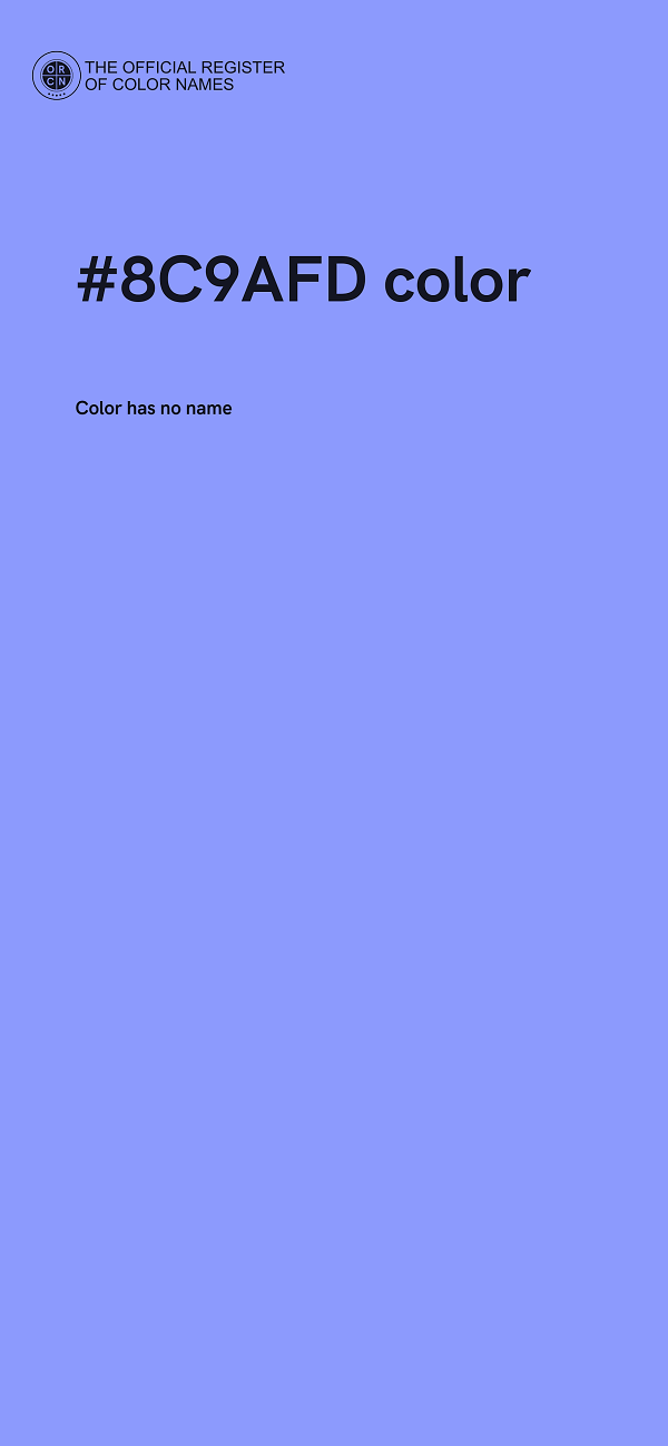 #8C9AFD color image