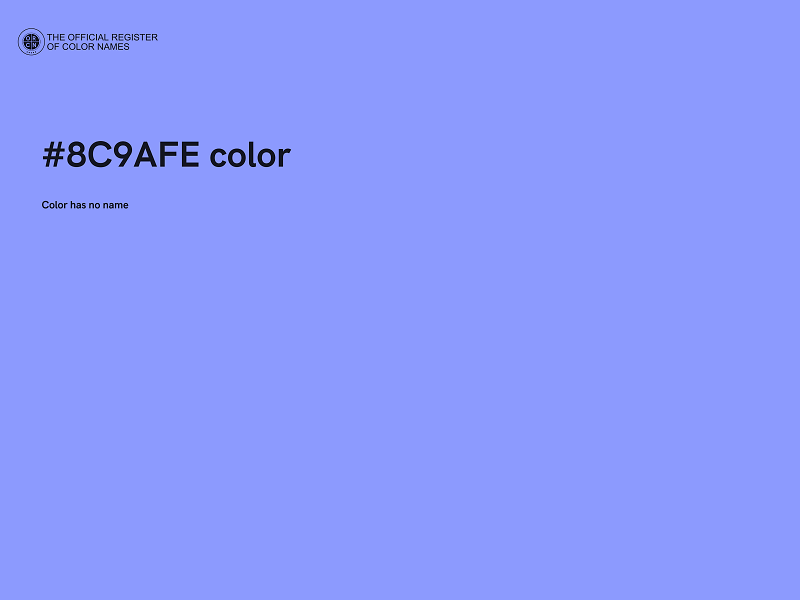 #8C9AFE color image