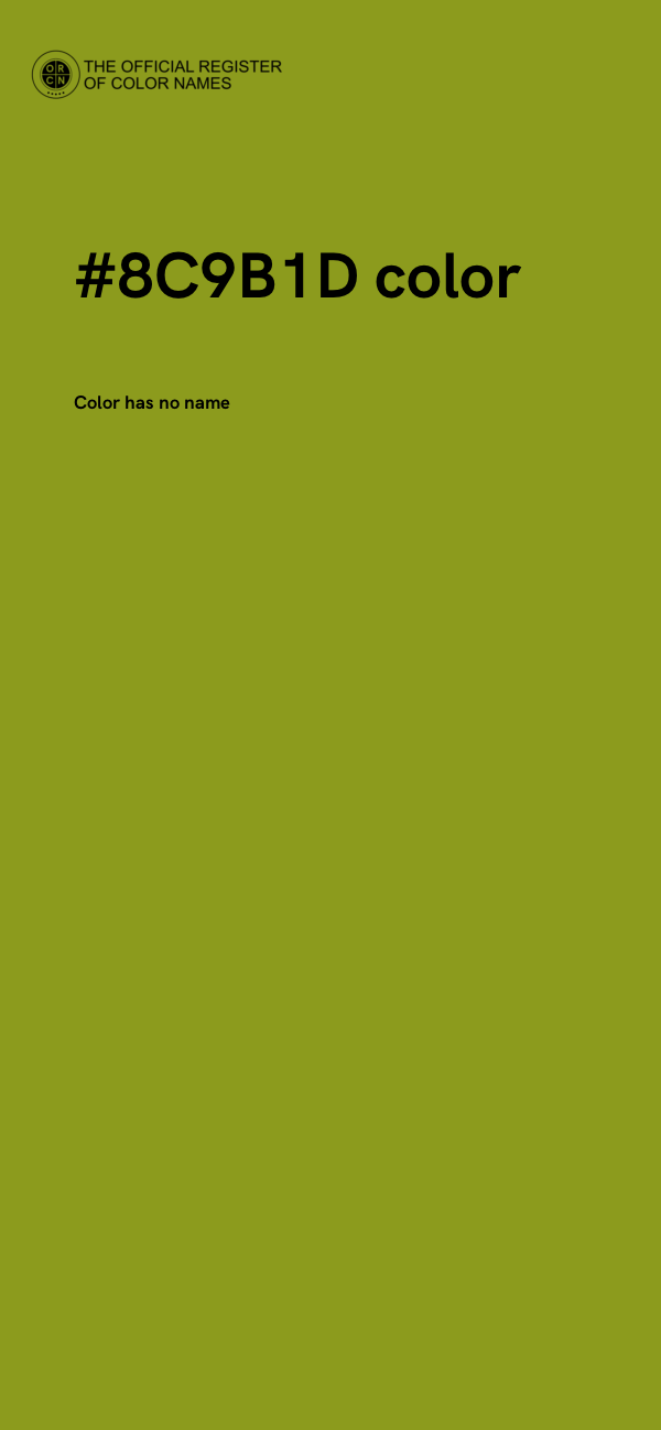 #8C9B1D color image