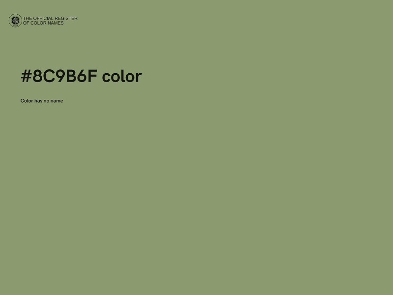 #8C9B6F color image