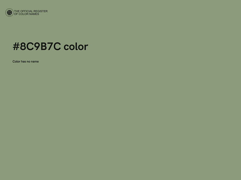 #8C9B7C color image