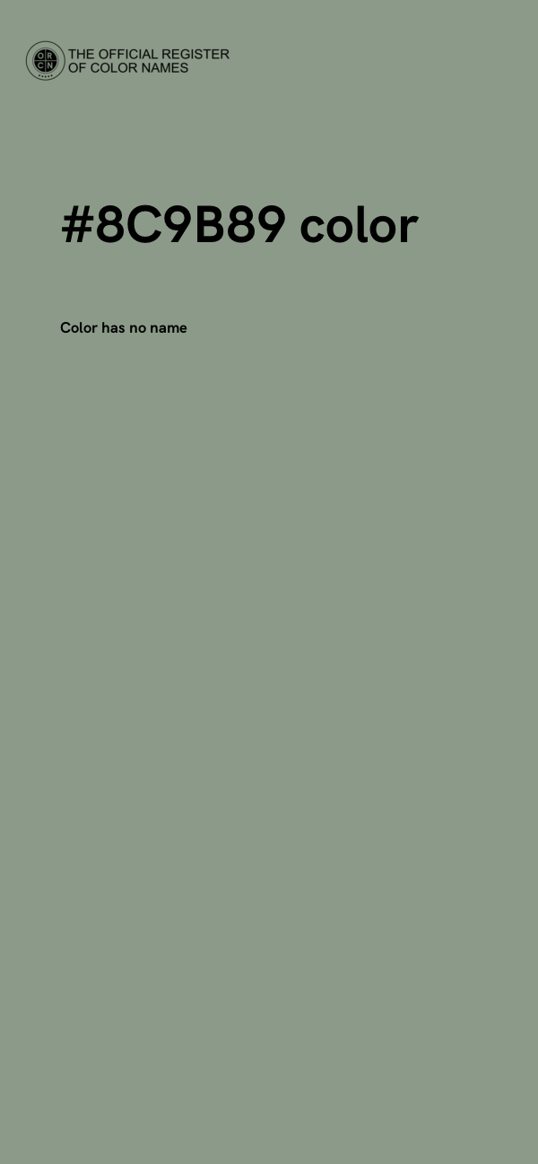 #8C9B89 color image